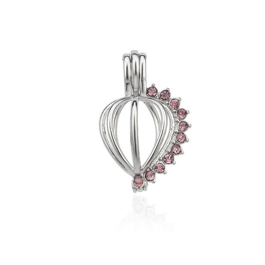 Keepsake Pink Gem Charm Bracelet