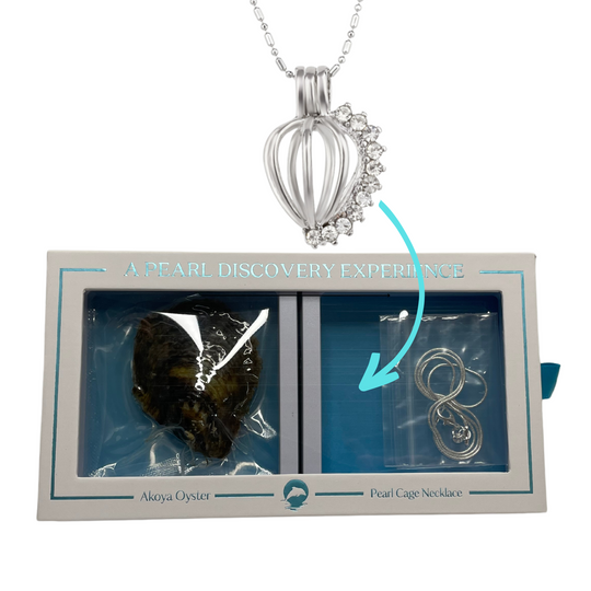 DIY Cubic Keepsake Keepsake Pearl Discover Necklace