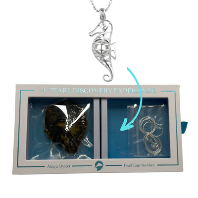 DIY Seahorse Keepsake Pearl Discover Necklace