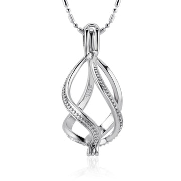 14MM Elegant LG Drop Keepsake Necklace