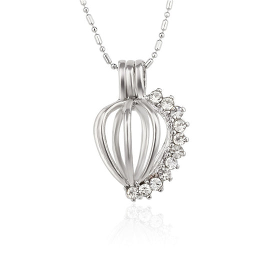 DIY Cubic Keepsake Keepsake Pearl Discover Necklace