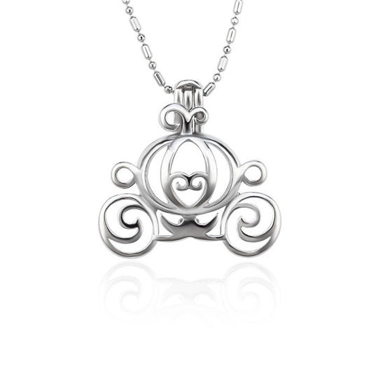 DIY Princess Carriage Keepsake Pearl Discover Necklace