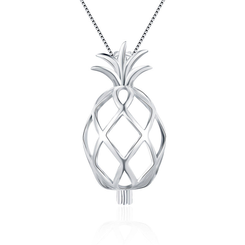 14mm Pineapple Sterling Silver Pendant (Fits Pearls up to 14mm in Size)