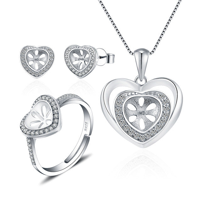 Drilled Sterling Silver Settings