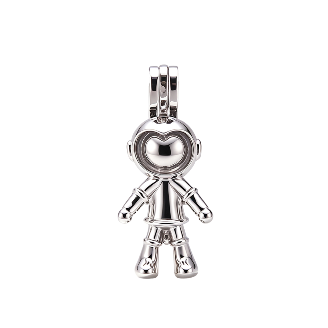 Astronaut Bracelet with Keepsake Cage Pendant