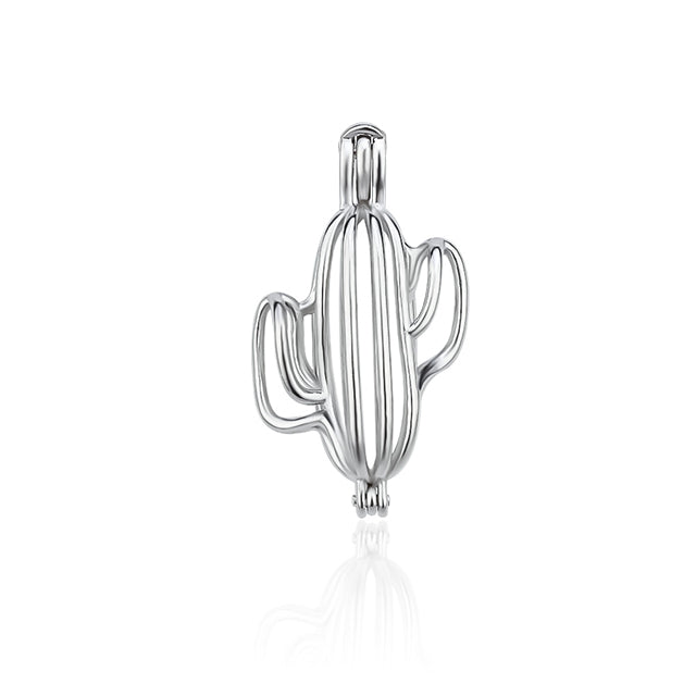 Keepsake Cactus Pearl Cage Charm (Charm Only — Bracelet or Necklace Not Included)