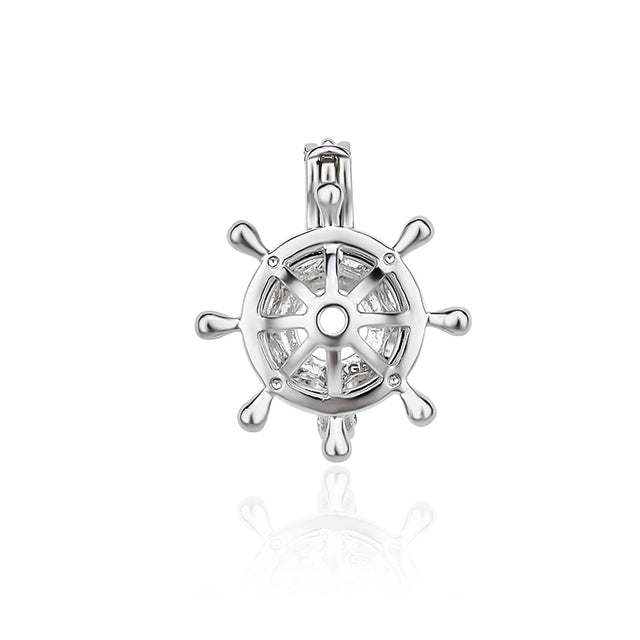 Keepsake Captain's Wheel Pearl Cage Charm (Charm Only — Bracelet or Necklace Not Included)