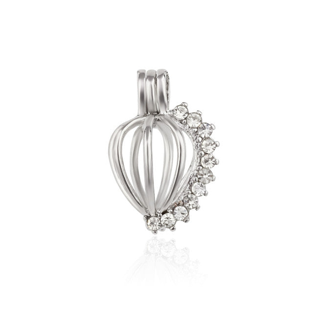 Keepsake Cubic Pearl Cage Charm (Charm Only — Bracelet or Necklace Not Included)
