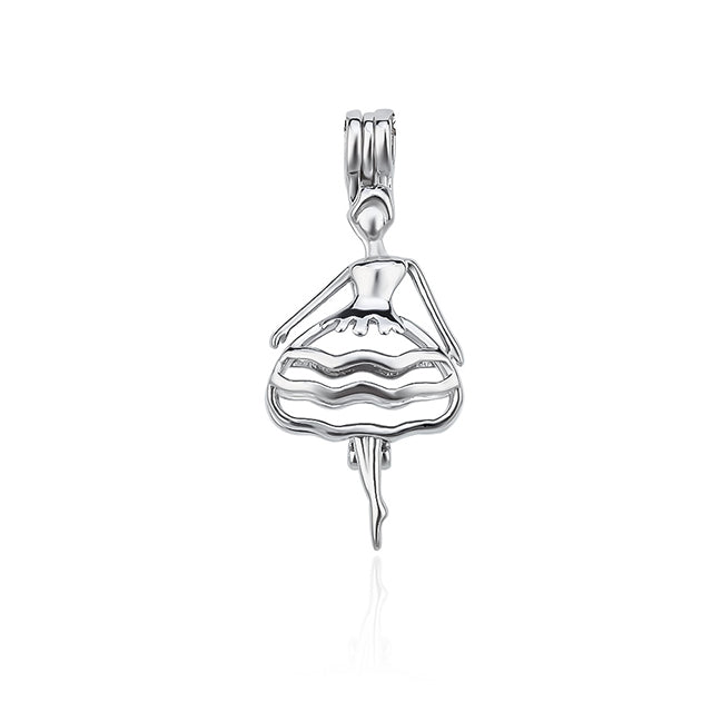 Keepsake Dancer Pearl Cage Charm (Charm Only — Bracelet or Necklace Not Included)