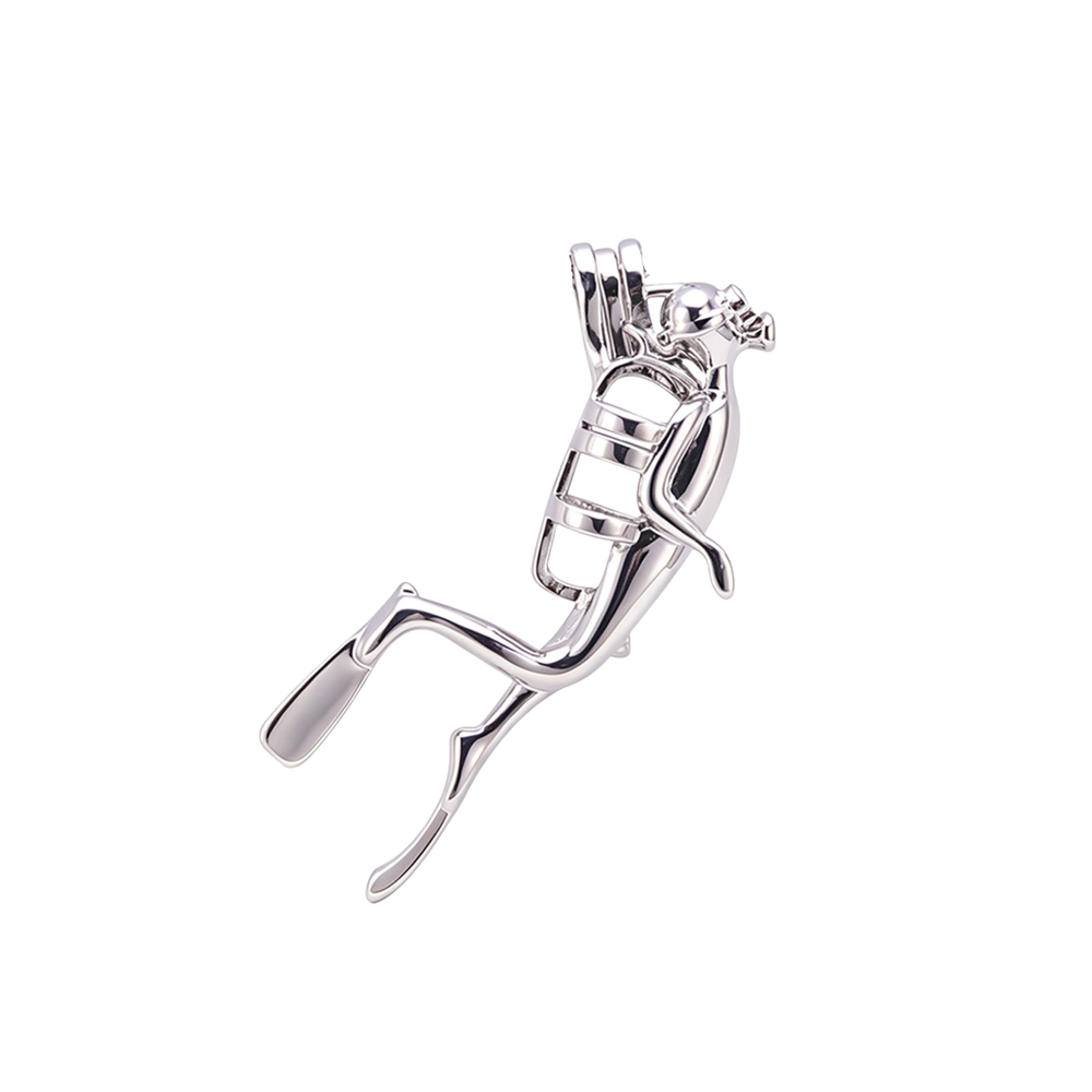 Diver Bracelet with Keepsake Cage Pendant