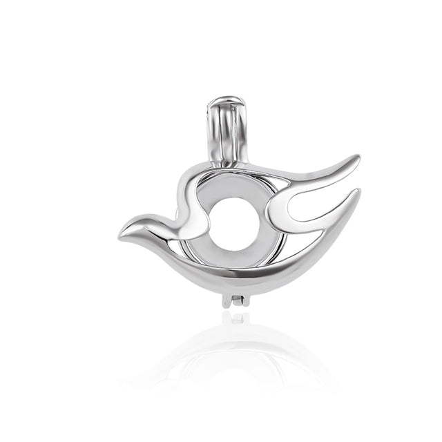 Keepsake Dove Pearl Cage Charm (Charm Only — Bracelet or Necklace Not Included)