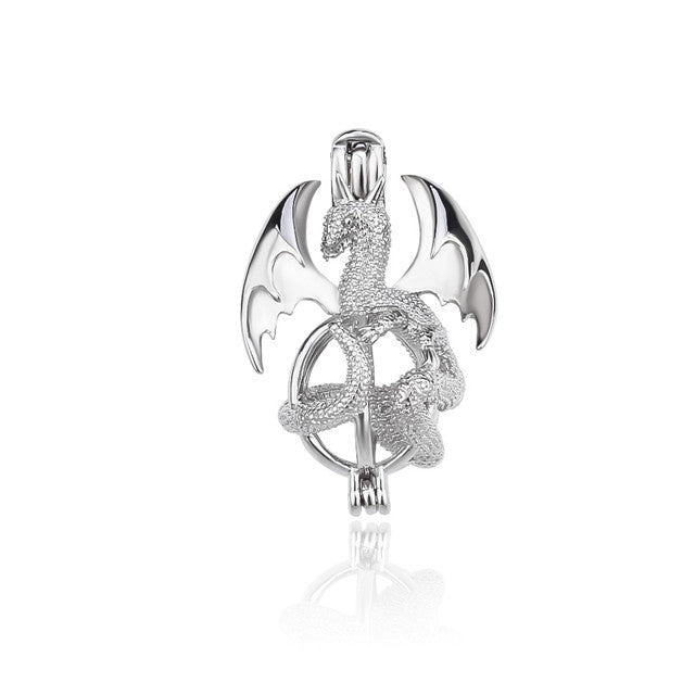 Keepsake Dragon Pearl Cage Charm (Charm Only — Bracelet or Necklace Not Included)
