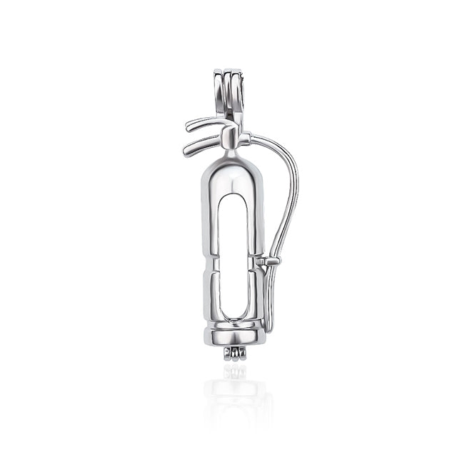 Keepsake Fire Extinguisher Pearl Cage Charm (Charm Only — Bracelet or Necklace Not Included)