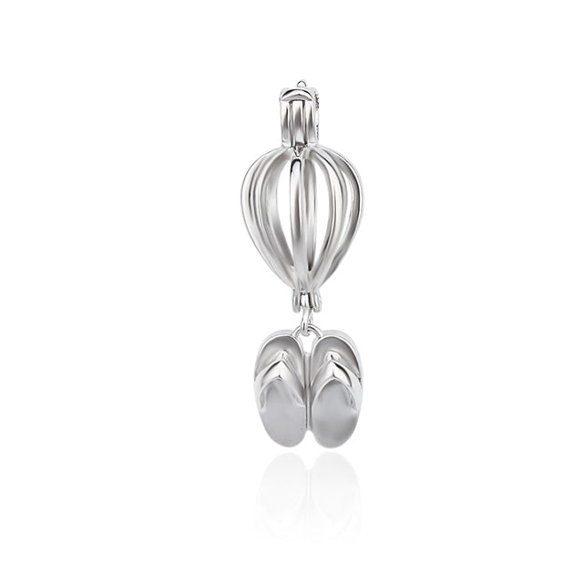 Keepsake Flip-Flops Pearl Cage Charm (Charm Only — Bracelet or Necklace Not Included)