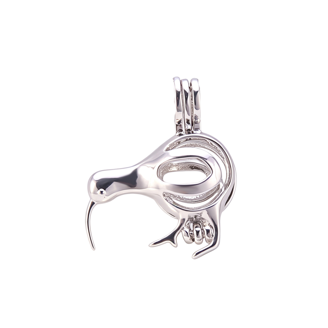 Kiwi Keepsake Cage Pendant (CHARM ONLY)