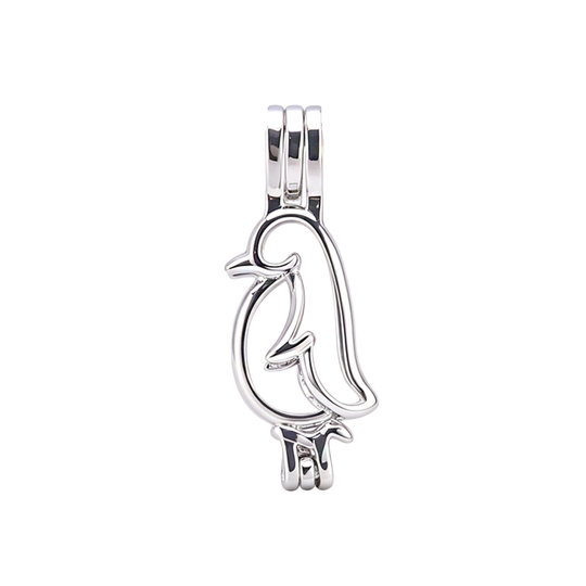 Penguin2 Keepsake Cage Pendant