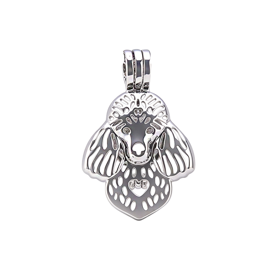 Poodle Keepsake Cage Pendant