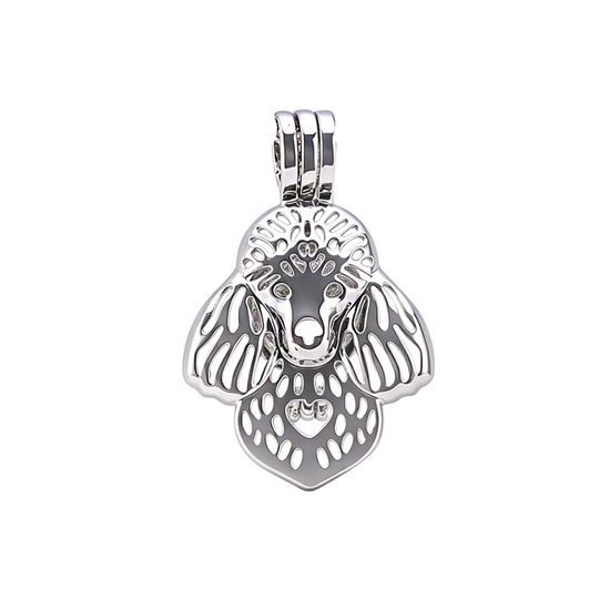 Poodle Keepsake Cage Pendant