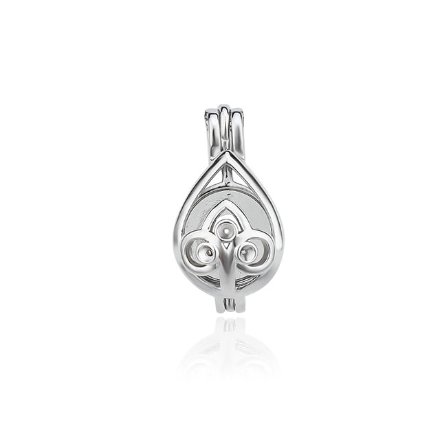 Keepsake Elegant Rain Drop Pearl Cage Charm (Charm Only — Bracelet or Necklace Not Included)