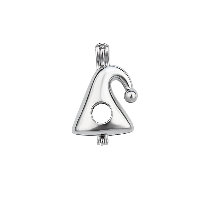 Keepsake Christmas Santa Hat Pearl Cage Charm (Charm Only — Bracelet or Necklace Not Included)