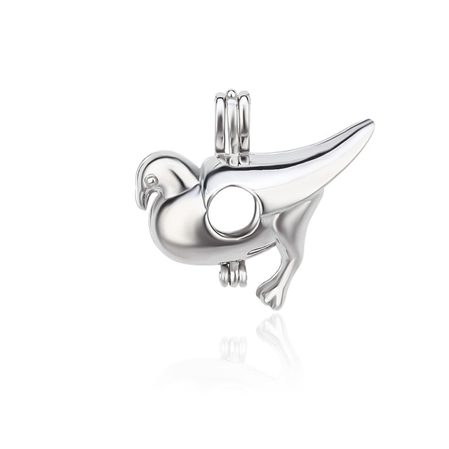 Keepsake Seagull Pearl Cage Charm (Charm Only — Bracelet or Necklace Not Included)