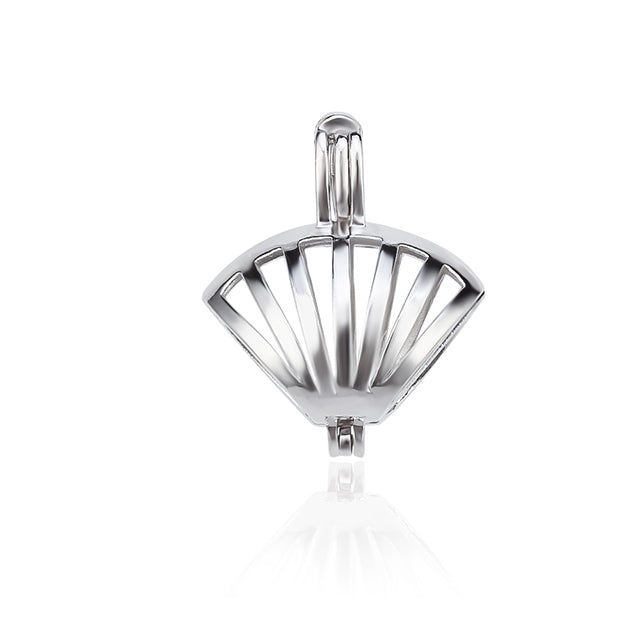 Keepsake Oyster Shell Pearl Cage Charm (Charm Only — Bracelet or Necklace Not Included)