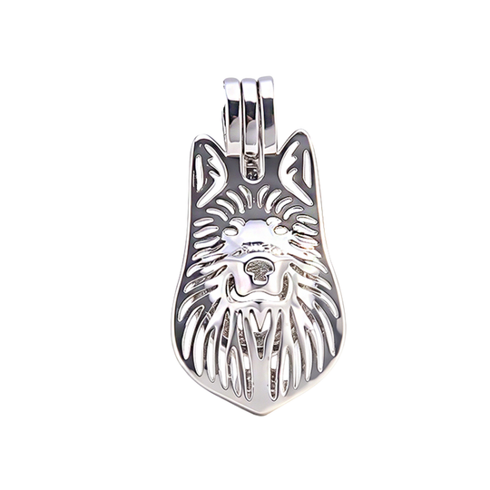 Wolf Keepsake Cage Pendant