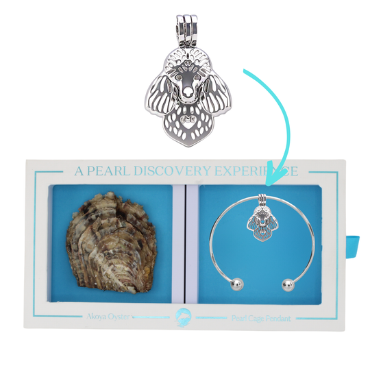 DIY Bracelet Poodle Keepsake Cage Pendant