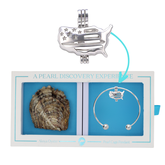 DIY Bracelet USA Keepsake Cage Pendant