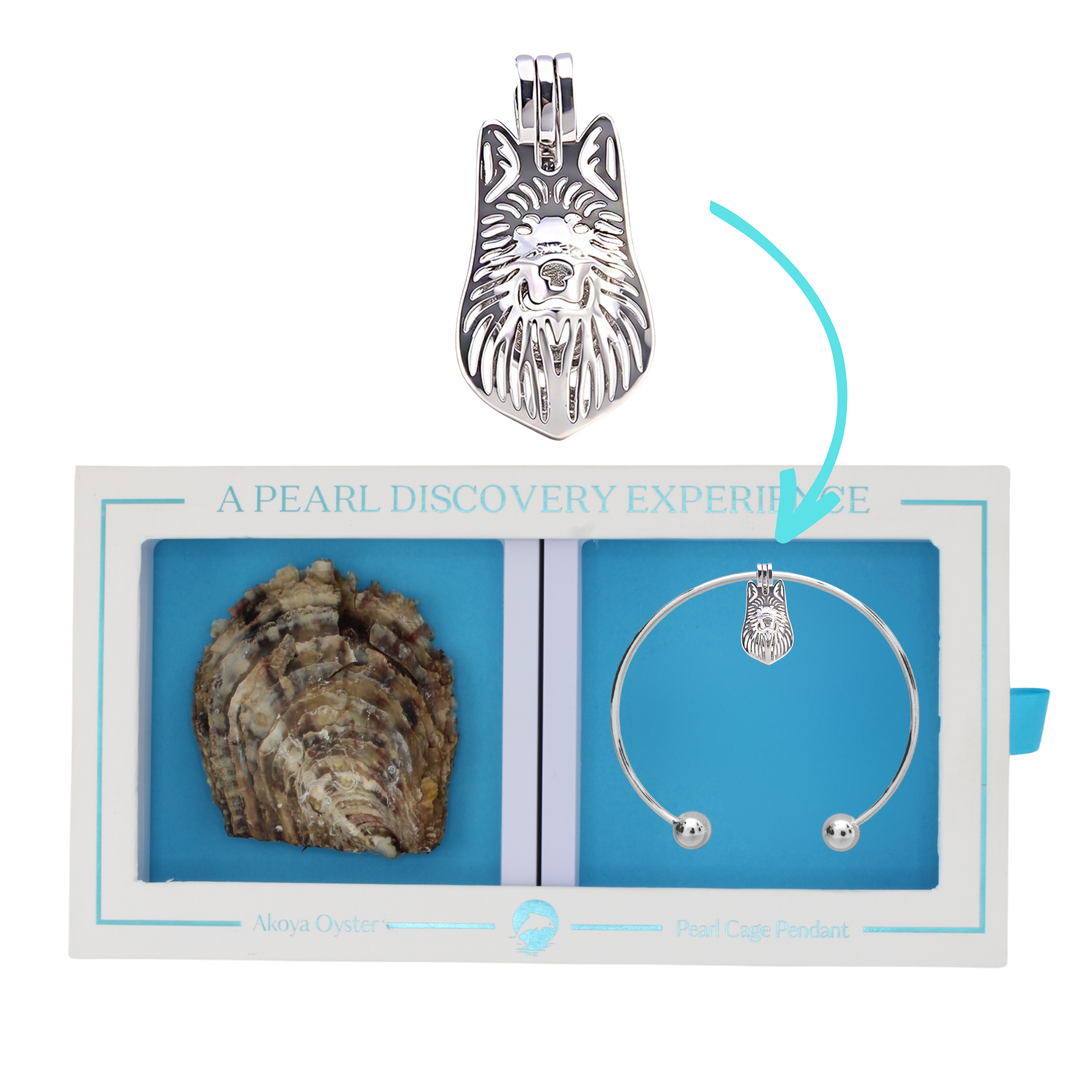 DIY Bracelet Wolf Keepsake Cage Pendant