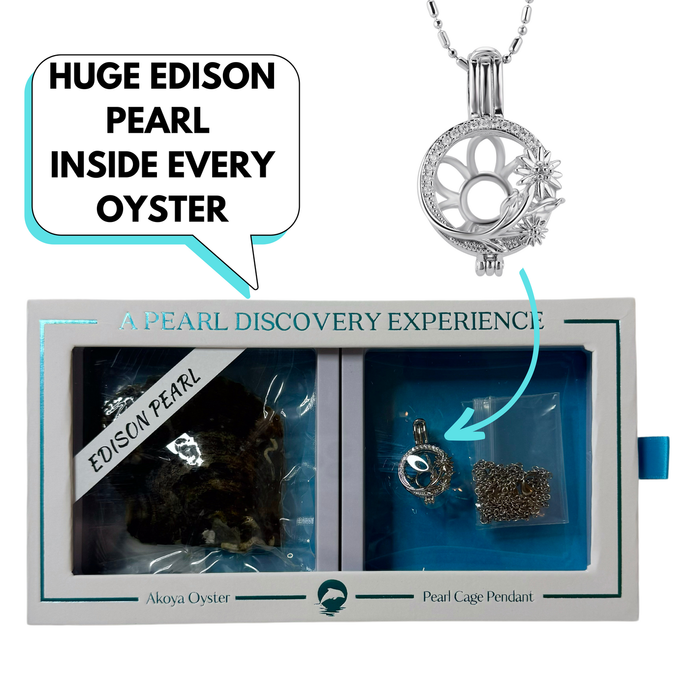 DIY Edison Pearl with 14MM BLOOM Keepsake Necklace