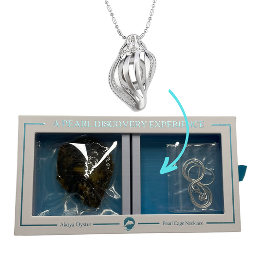 DIY Conch Keepsake Pearl Discover Necklace