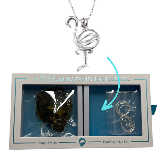 DIY Flamingo Keepsake Pearl Discover Necklace