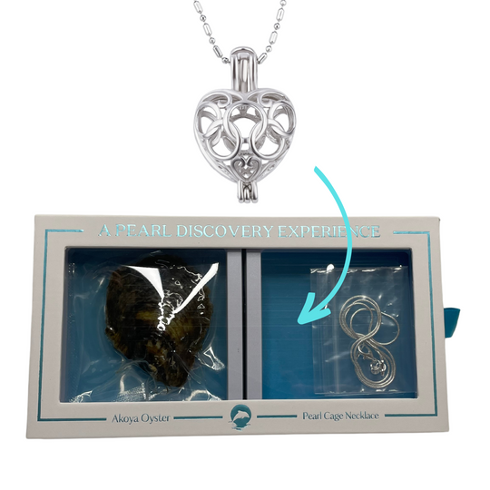 DIY Ring Heart Keepsake Pearl Discover Necklace