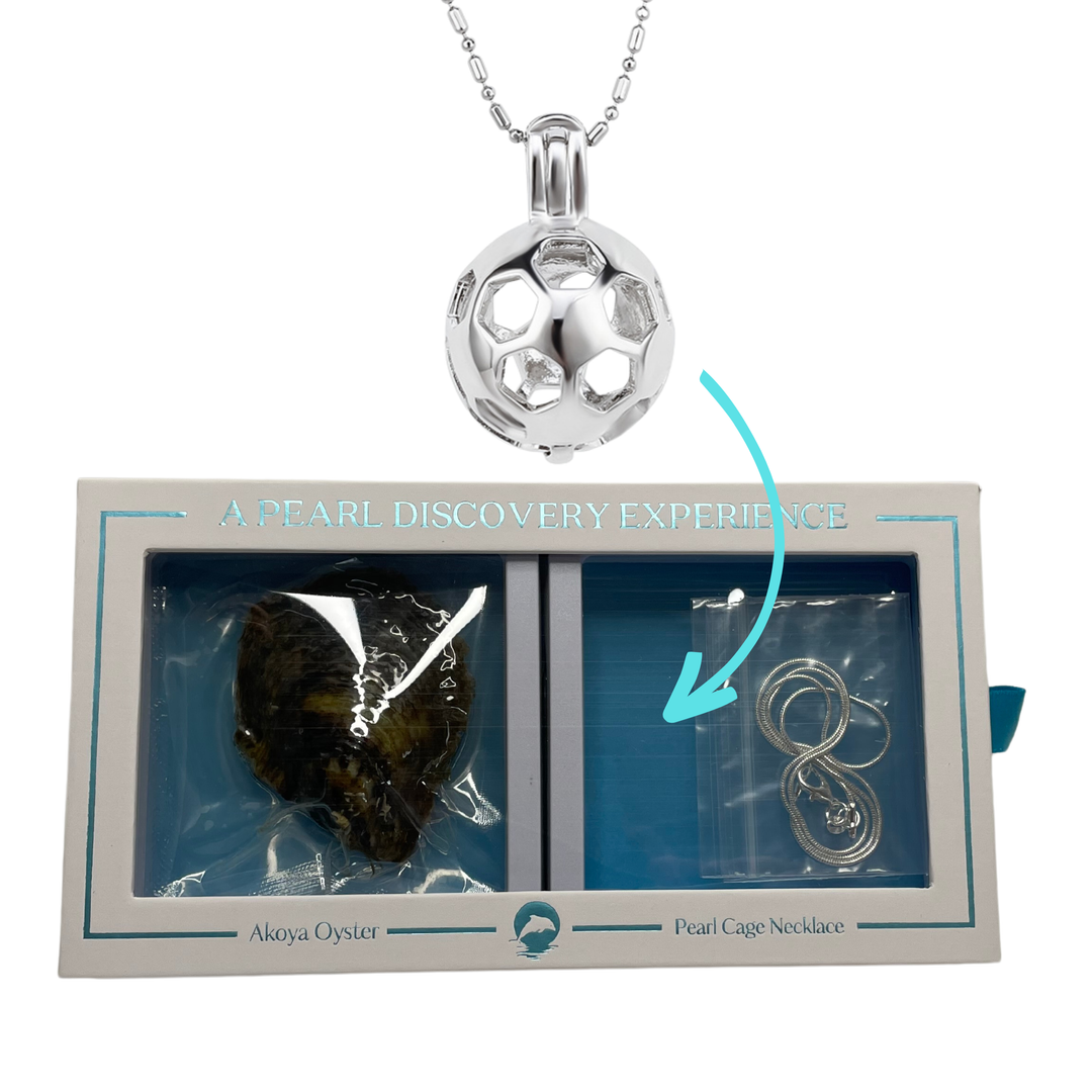 DIY Soccer Ball Pearl Discover Necklace