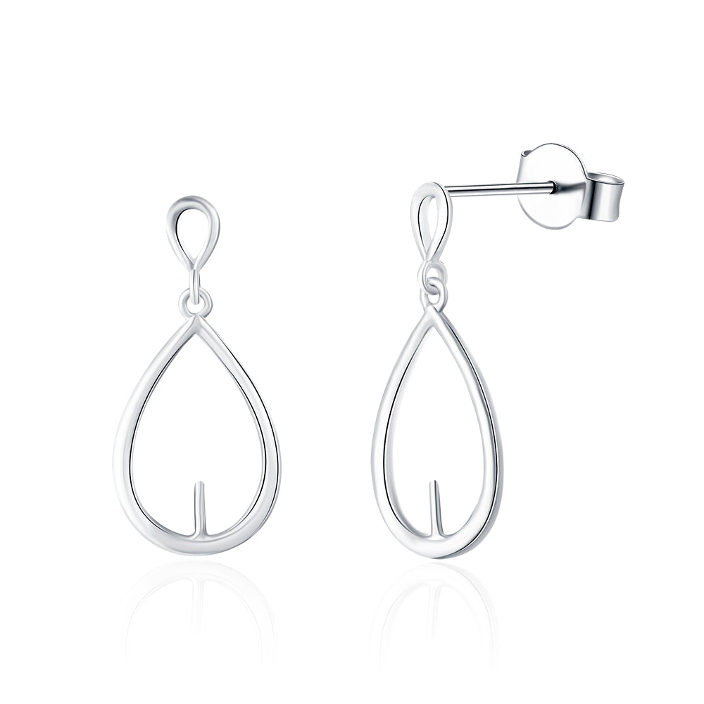 Drilled Priceless Sterling Silver Earrings