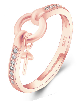 Drill BOUND Ring, Adjustable Size, Sterling Silver