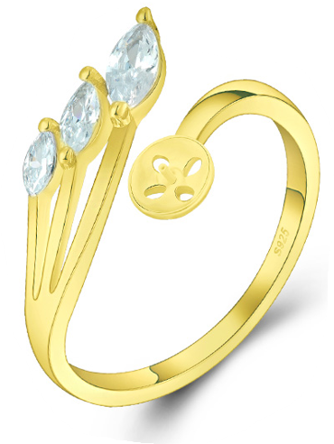 Drill SPARK Ring, Adjustable Size, Sterling Silver