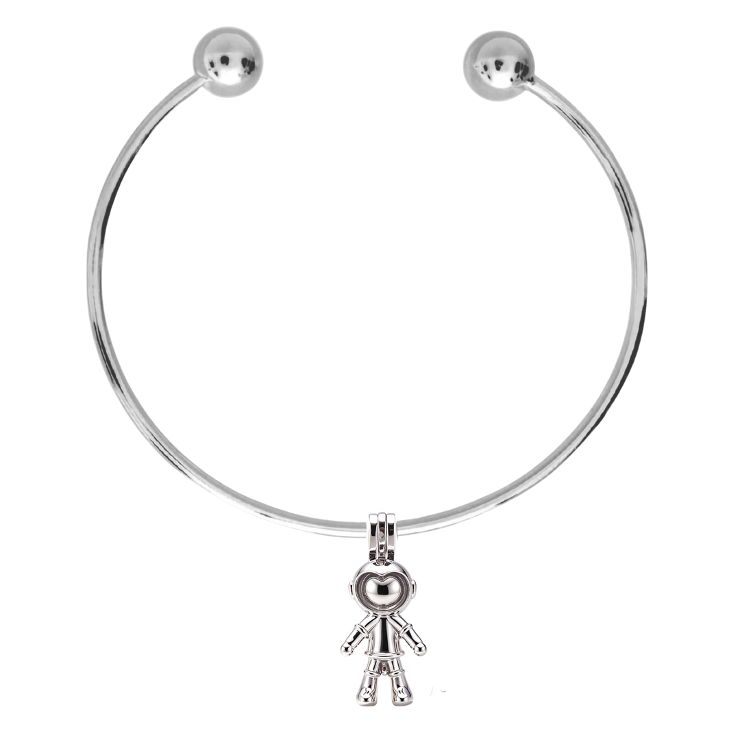DIY Bracelet Astronaut Keepsake Cage Pendant