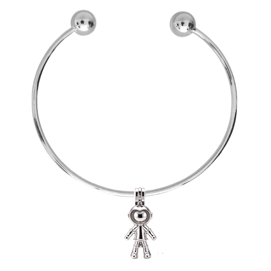 Astronaut Bracelet with Keepsake Cage Pendant