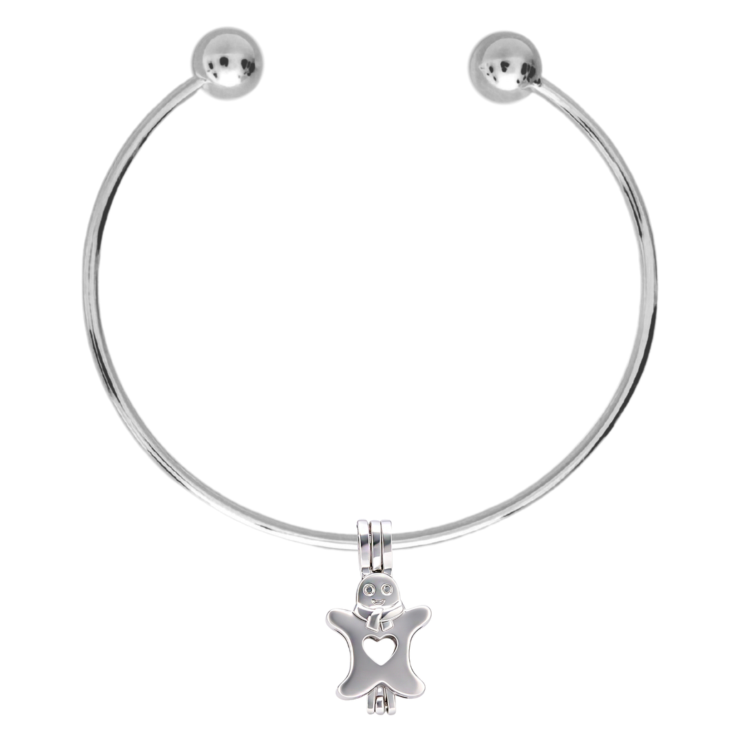 DIY Bracelet Gingerbread Keepsake Cage Pendant