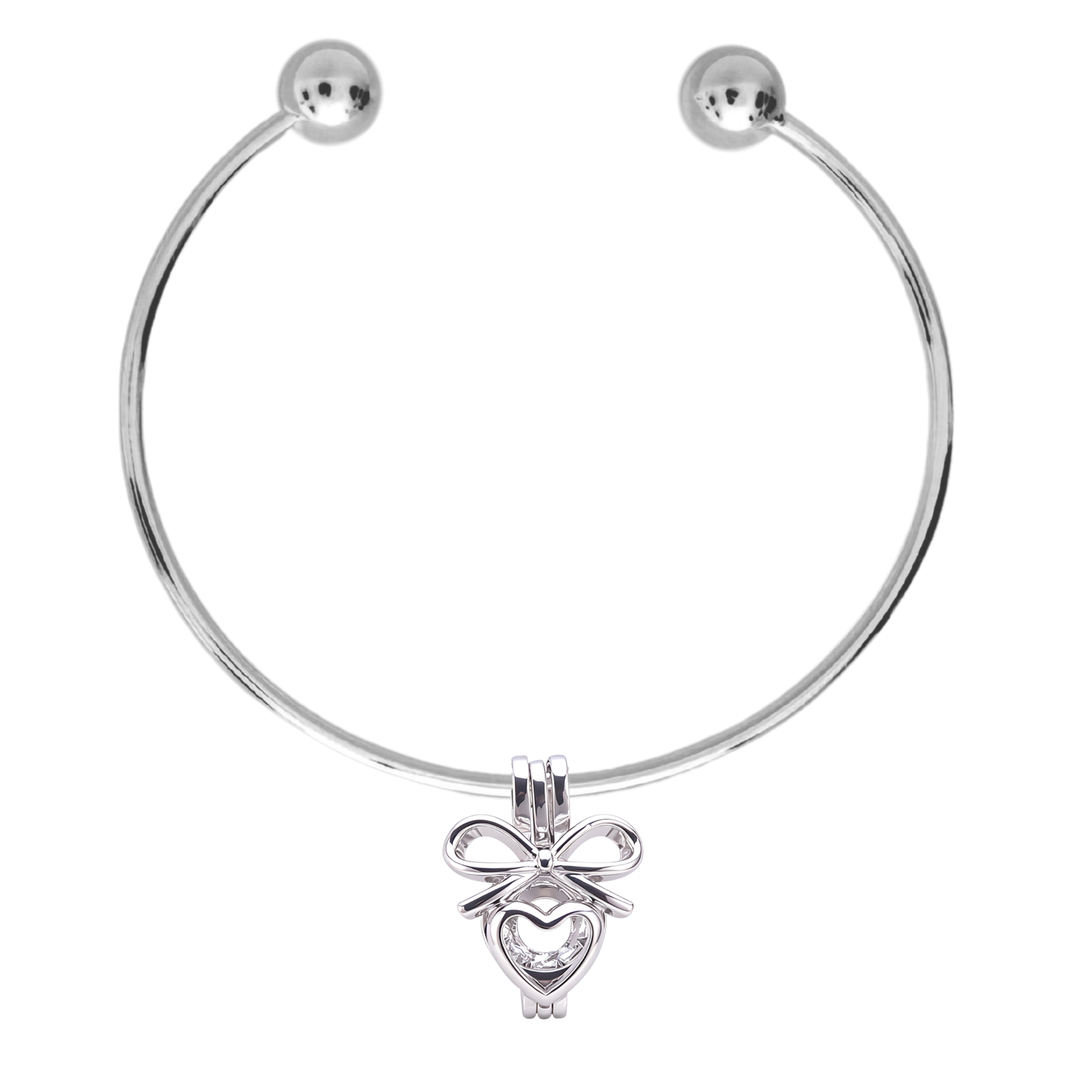 Sweetheart Bracelet with Keepsake Cage Pendant