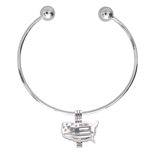 DIY Bracelet USA Keepsake Cage Pendant