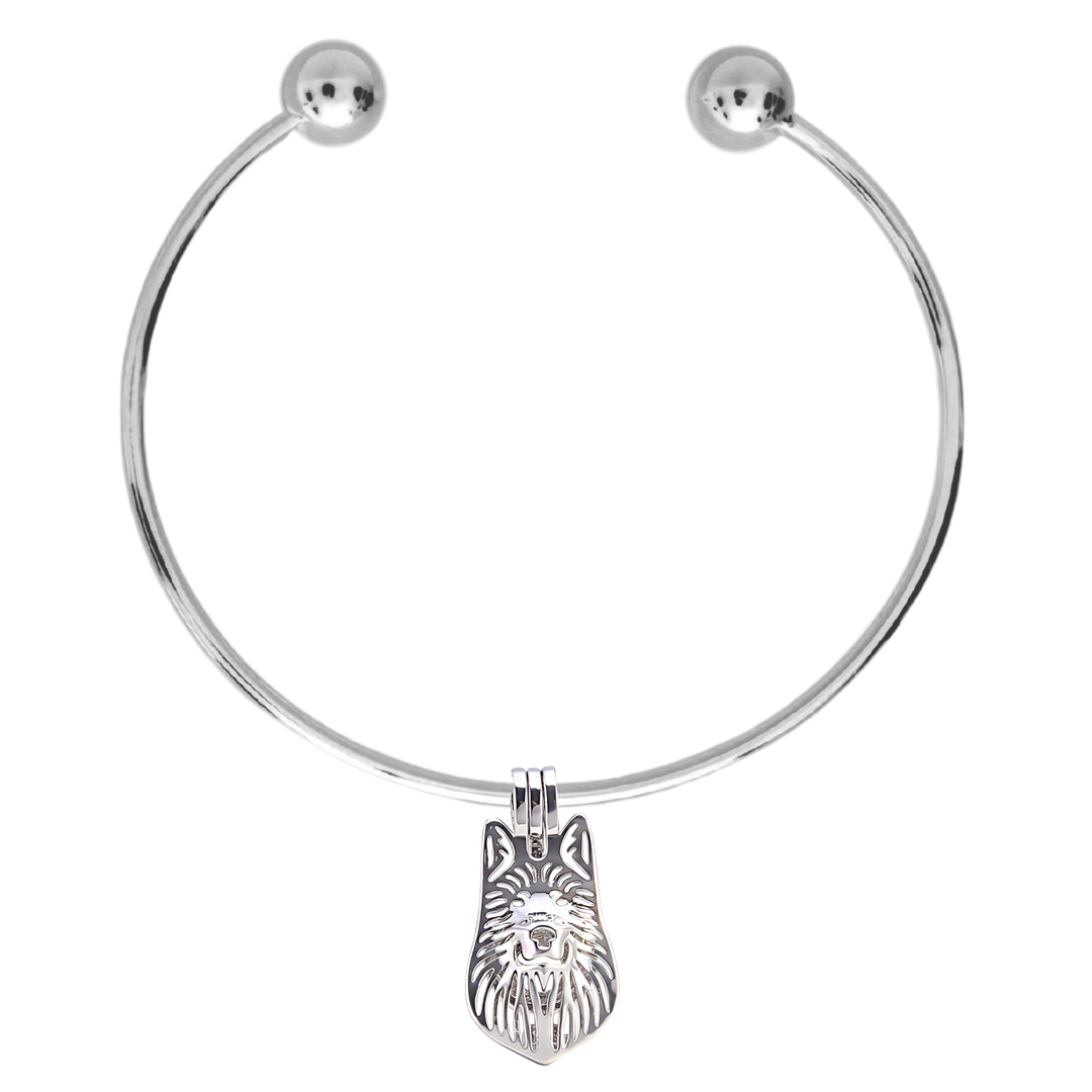 DIY Bracelet Wolf Keepsake Cage Pendant