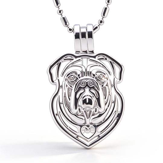 Bulldog Keepsake Cage Pendant