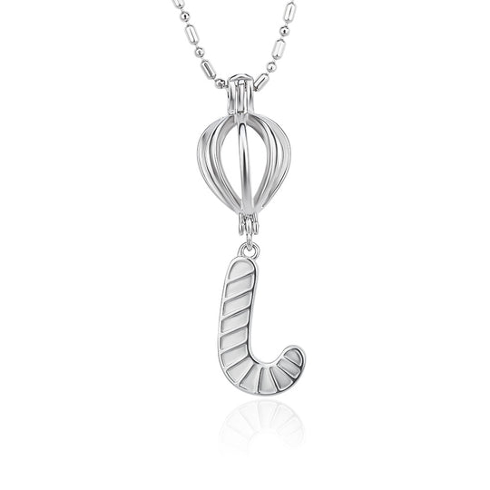 DIY Candy Cane Keepsake Pearl Discover Necklace