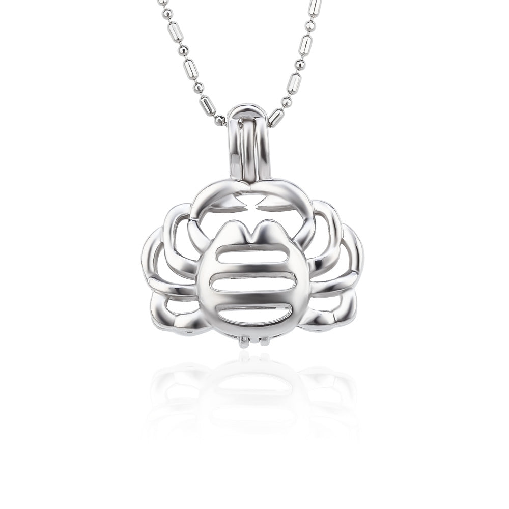 DIY Crab Keepsake Pearl Discover Necklace