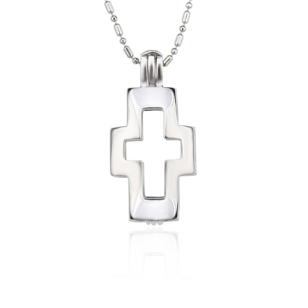 DIY Cross 2 Keepsake Pearl Discover Necklace