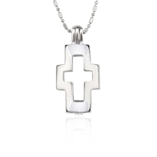 DIY Cross 2 Keepsake Pearl Discover Necklace