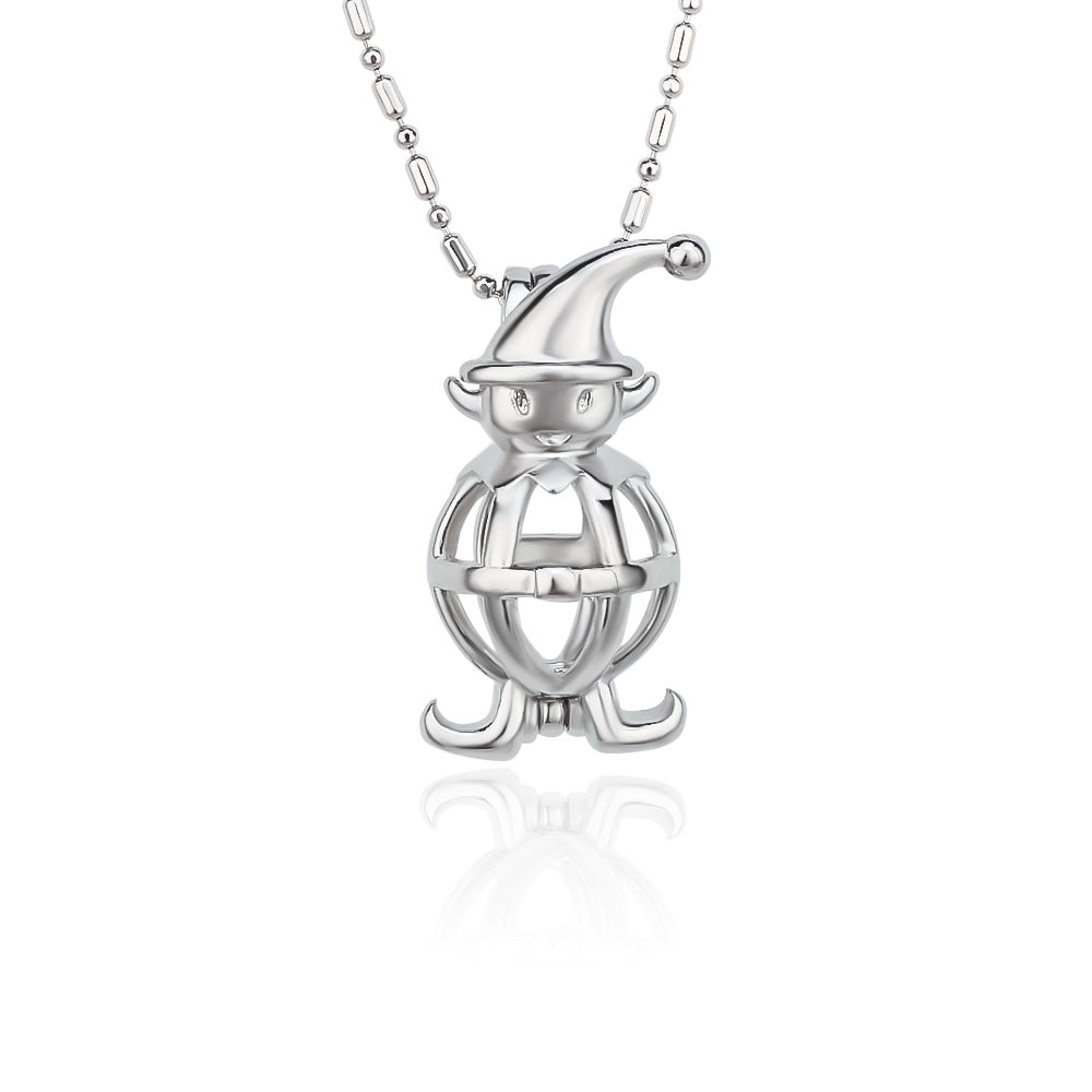 DIY Christmas Elf Keepsake Pearl Discover Necklace
